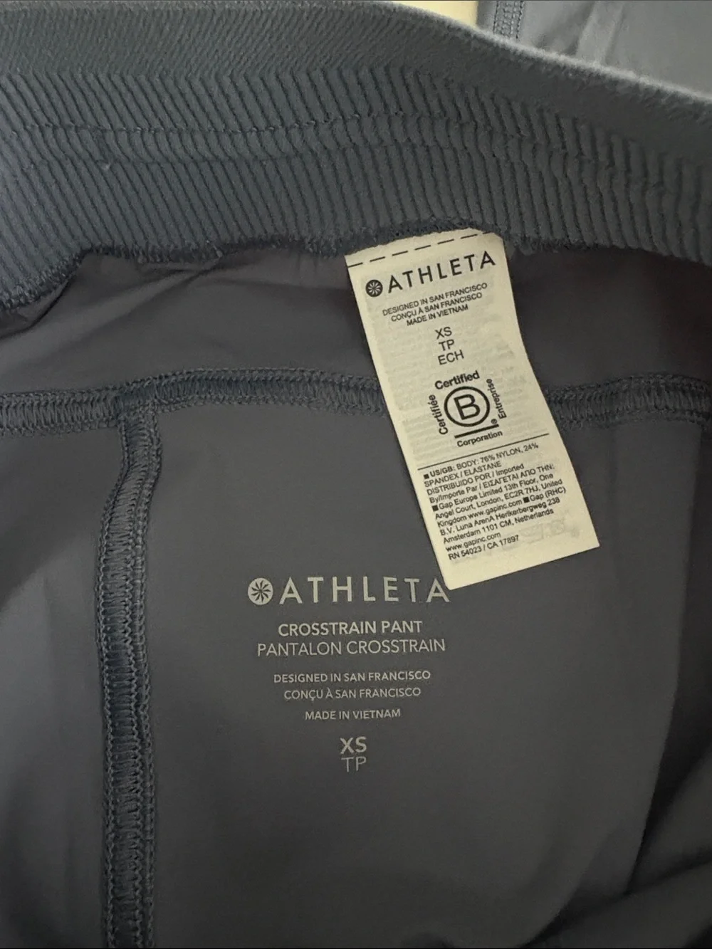 Athleta Crosstrain High Rise Joggers Shadow Blue XS